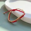 Red Golden Multilayer Evil Eye Bracelet Jewelry